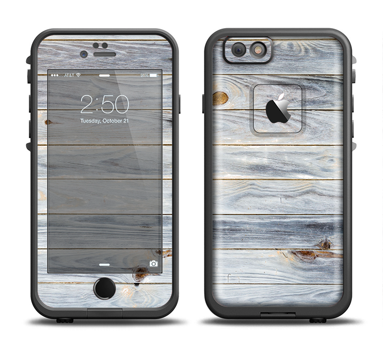 The Light Tinted Wooden Planks Apple iPhone 6/6s Plus LifeProof Fre Case Skin Set
