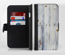 The Light Tinted Wooden Planks Ink-Fuzed Leather Folding Wallet Credit-Card Case for the Apple iPhone 6/6s, 6/6s Plus, 5/5s and 5c