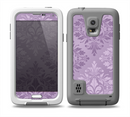 The Light and Dark Purple Floral Delicate Design Skin for the Samsung Galaxy S5 frē LifeProof Case