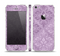The Light and Dark Purple Floral Delicate Design Skin Set for the Apple iPhone 5