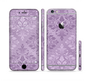 The Light and Dark Purple Floral Delicate Design Sectioned Skin Series for the Apple iPhone 6s Plus