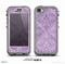 The Light and Dark Purple Floral Delicate Design Skin for the iPhone 5c nüüd LifeProof Case