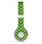 The Lime Green Black Sketch Chevron Skin for the Beats by Dre Solo 2 Headphones
