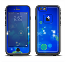 The Lime Green & Blue Unfocused Cells Apple iPhone 6/6s LifeProof Fre Case Skin Set