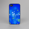 The Lime Green & Blue Unfocused Cells Skin-Sert for the Apple iPhone 4-4s Skin-Sert Case