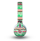 The Lime Green & Coral Tribal Ethic Geometric Pattern copy Skin for the Beats by Dre Mixr Headphones