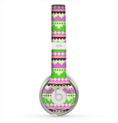The Lime Green & Pink Tribal Ethic Geometric Pattern copy Skin for the Beats by Dre Solo 2 Headphones