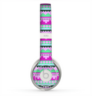 The Lime Green & Purple Tribal Ethic Geometric Pattern copy Skin for the Beats by Dre Solo 2 Headphones