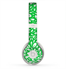 The Lime Green & White Floral Sprout Skin for the Beats by Dre Solo 2 Headphones