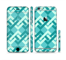The Locking Green Pattern Sectioned Skin Series for the Apple iPhone 6s Plus