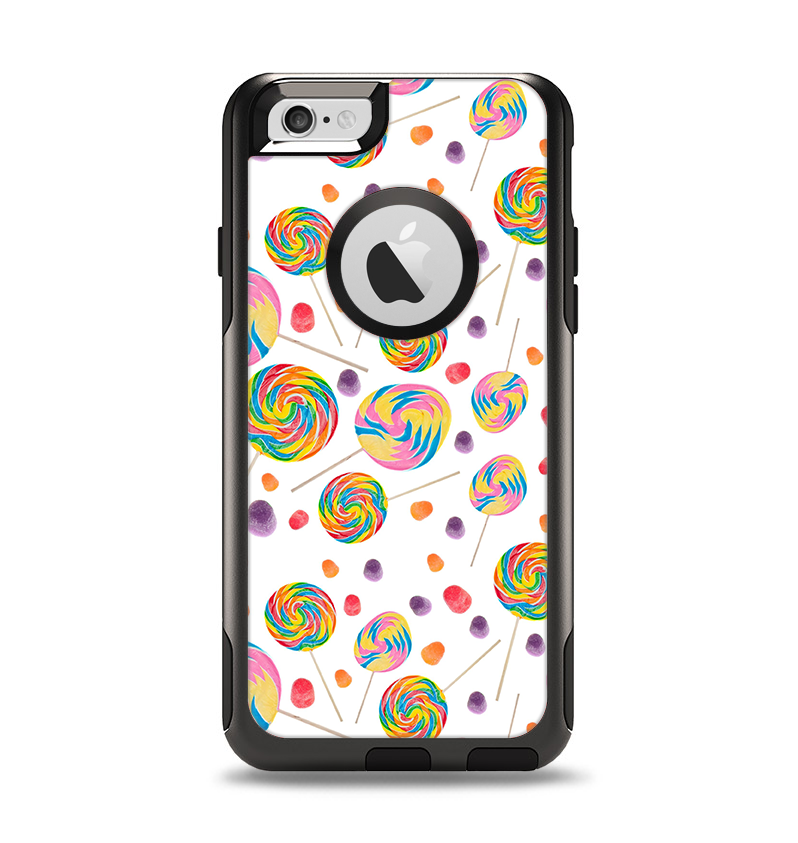 The Lollipop Candy Pattern Apple iPhone 6 Otterbox Commuter Case Skin Set