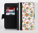 The Lollipop Candy Pattern Ink-Fuzed Leather Folding Wallet Credit-Card Case for the Apple iPhone 6/6s, 6/6s Plus, 5/5s and 5c