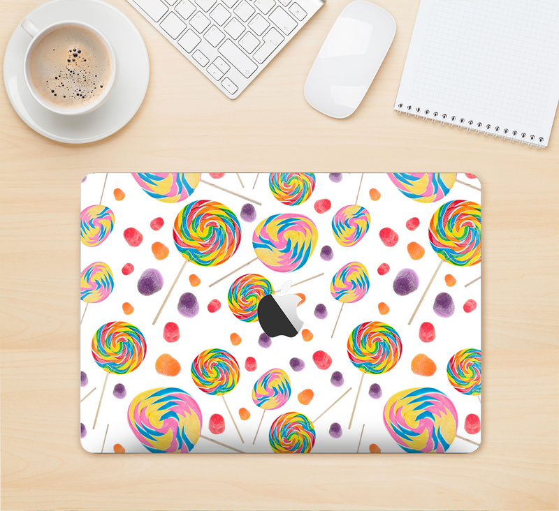 The Lollipop Candy Pattern Skin Kit for the 12" Apple MacBook (A1534)