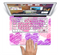 The Loopy Pink and Purple Hearts Skin Set for the Apple MacBook Air 13"
