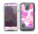 The Loopy Pink and Purple Hearts Skin Samsung Galaxy S5 frē LifeProof Case