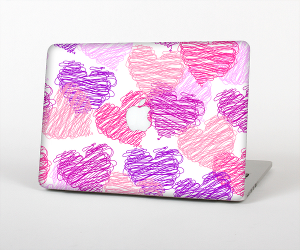 The Loopy Pink and Purple Hearts Skin for the Apple MacBook Pro Retina 15"