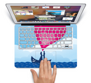 The Love-Sail Heart Trip Skin Set for the Apple MacBook Air 13"
