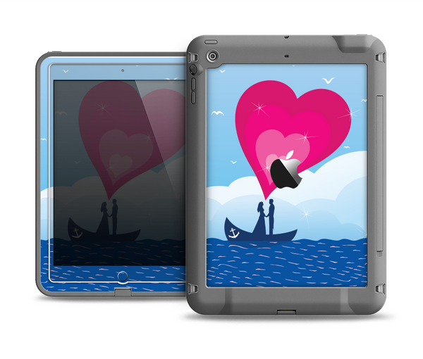 The Love-Sail Heart Trip Apple iPad Air LifeProof Fre Case Skin Set
