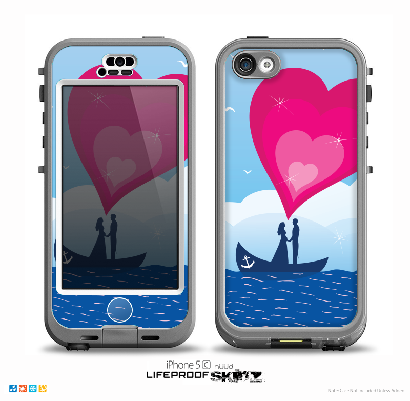 The Love-Sail Heart Trip Skin for the iPhone 5c nüüd LifeProof Case