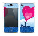 The Love-Sail Heart Trip copy Skin for the Apple iPhone 4-4s