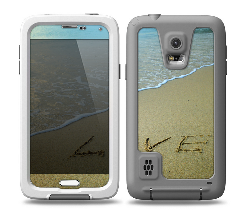 The Love beach Sand Skin for the Samsung Galaxy S5 frē LifeProof Case