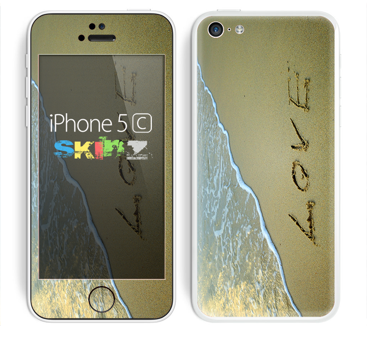 The Love beach Sand Skin for the Apple iPhone 5c
