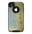 The Love beach Sand Skin for the iPhone 4-4s OtterBox Commuter Case