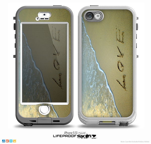 The Love beach Sand Skin for the iPhone 5-5s NUUD LifeProof Case for the LifeProof Skin