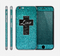 The Love is Patient Cross on Teal Glitter Print Skin for the Apple iPhone 6