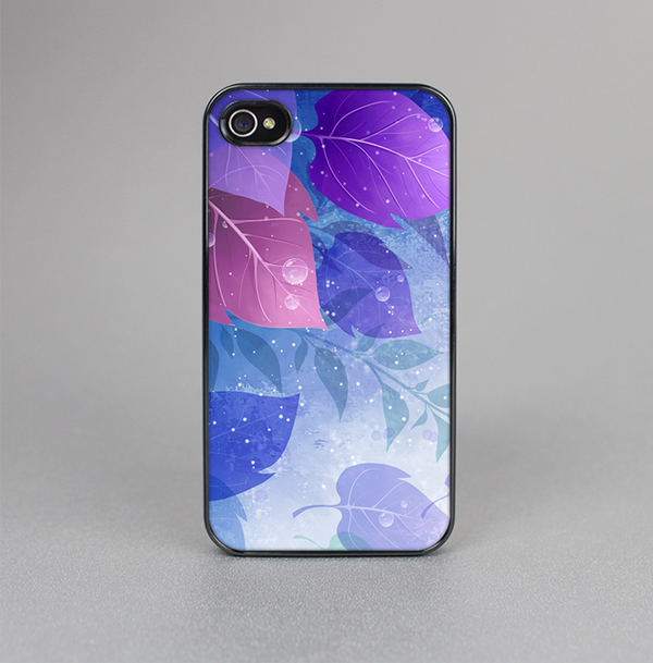 The Magical Abstract Pink & Blue Floral Skin-Sert for the Apple iPhone 4-4s Skin-Sert Case