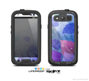 The Magical Abstract Pink & Blue Floral Skin For The Samsung Galaxy S3 LifeProof Case