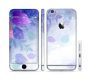 The Magical Abstract Pink & Blue Floral Sectioned Skin Series for the Apple iPhone 6s Plus