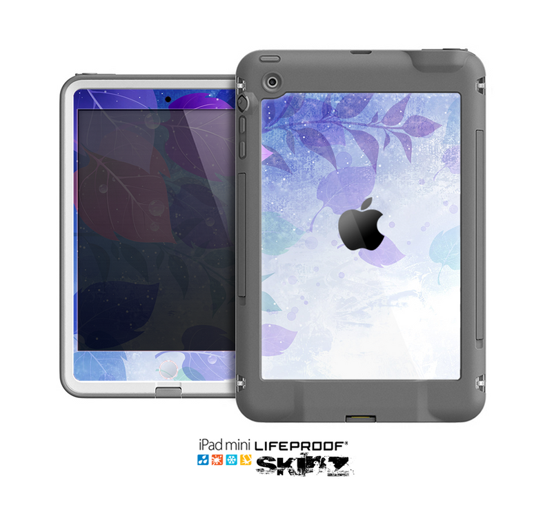 The Magical Abstract Pink & Blue Floral Skin for the Apple iPad Mini LifeProof Case