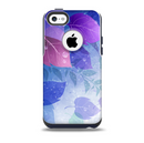 The Magical Abstract Pink & Blue Floral Skin for the iPhone 5c OtterBox Commuter Case