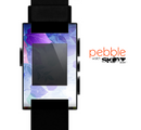 The Magical Abstract Pink & Blue Floral Skin for the Pebble SmartWatch