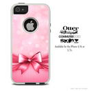 The Magical Pink Bow Skin For The iPhone 4-4s or 5-5s Otterbox Commuter Case