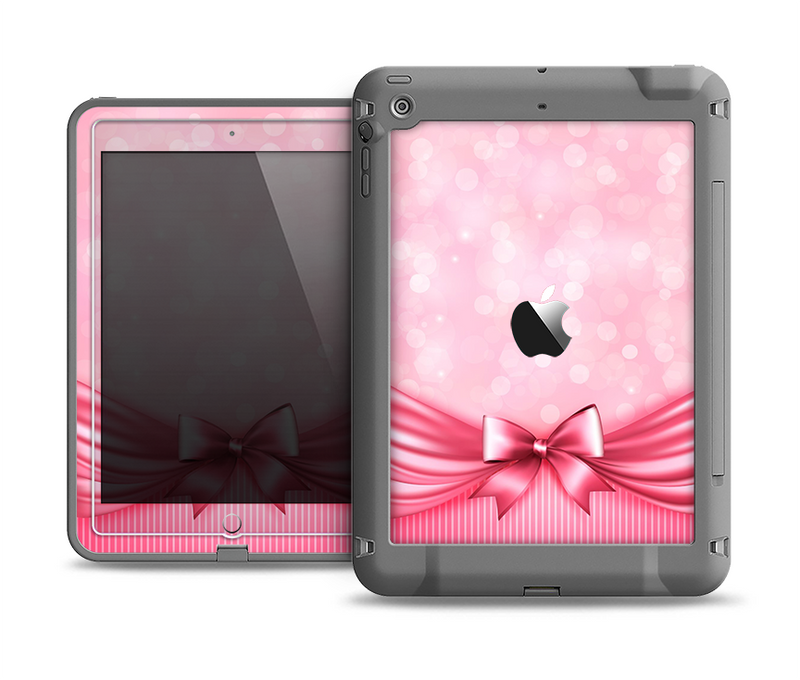 The Magical Pink Bow Apple iPad Air LifeProof Fre Case Skin Set