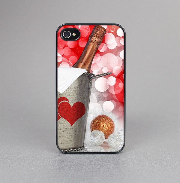 The Magical Unfocused Red Hearts and Wine Skin-Sert for the Apple iPhone 4-4s Skin-Sert Case