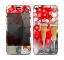 The Magical Unfocused Red Hearts and Wine Skin for the Apple iPhone 4-4s