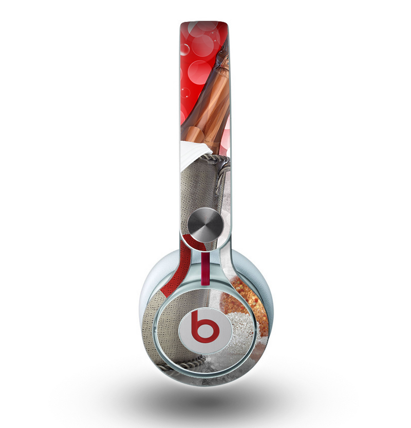 The Magical Unfocused Red Hearts and Wine Skin for the Beats by Dre Mixr Headphones