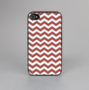 The Maroon & White Chevron Pattern Skin-Sert for the Apple iPhone 4-4s Skin-Sert Case