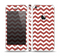 The Maroon & White Chevron Pattern Skin Set for the Apple iPhone 5