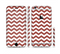 The Maroon & White Chevron Pattern Sectioned Skin Series for the Apple iPhone 6 Plus
