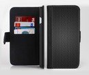 The Metal Grill Mesh Ink-Fuzed Leather Folding Wallet Credit-Card Case for the Apple iPhone 6/6s, 6/6s Plus, 5/5s and 5c