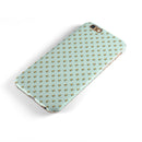 The Micro Daisy and Mint Polka Dot Pattern iPhone 6/6s or 6/6s Plus 2-Piece Hybrid INK-Fuzed Case