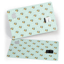 The Micro Daisy and Mint Polka Dot Pattern - Premium Protective Decal Skin-Kit for the Apple Credit Card
