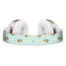 The Micro Daisy and Mint Polka Dot Pattern Full-Body Skin Kit for the Beats by Dre Solo 3 Wireless Headphones