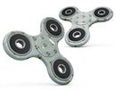 The Micro Daisy and Mint Polka Dot Pattern Full-Body Fidget Spinner Skin-Kit