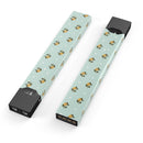 The Micro Daisy and Mint Polka Dot Pattern - Premium Decal Protective Skin-Wrap Sticker compatible with the Juul Labs vaping device