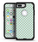 The Micro Daisy and Mint Polka Dot Pattern - iPhone 7 Plus/8 Plus OtterBox Case & Skin Kits